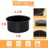 E-far 4 Inch Cake Pan Set of 3, Nonstick Stainless Steel Mini Round Pans for Baking Smash Cakes
