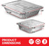 Disposable Foil Pans with Lids (Set of 20), Heavy Duty Aluminum Baking Tins for Cooking, Storing