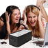 DVD Storage Boxes, Pack of 2, Holds 40 DVDs in Jewel Cases, 80 in Slim Cases, 200 in Sleeves, Black