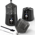 Electric Herb Grinder 150W, USB-C Rechargeable Spice Grinder, Compact Size with Fast Grinding and Cleaning Brush (Black)
