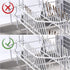 100 PCS Dishwasher Rack Repair Coating, Universal Tine Prong Repair Caps, 1 inch Round Tips