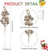 Huisipool 24 Pieces Christmas Glitter Berries Stems Artificial Berry Twig Stem Berry Picks Decorations for Christmas