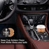 Britimes Absorbent Car Coasters, 2 Pack for Cup Holders, 2.56" Ceramic Stone with Non-Scratch Cork Base, Human Skeleton