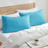 Nestl Beach Blue King Pillowcase Set - 2 Pieces, 20x40 Inches, Soft Microfiber for Comfort