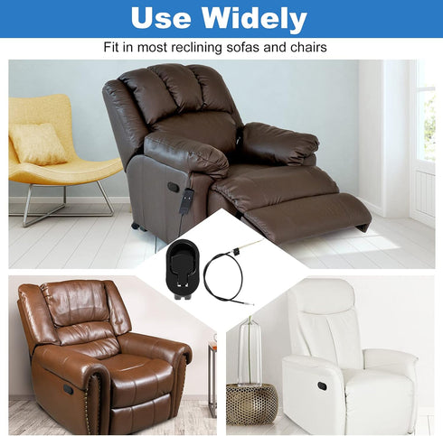 Nonley Heavy-Duty Metal Recliner Handle Replacement Parts - Fits Most Major Recliner Couch Sofa Chairs