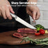 Steak Knife Set of 8, German Stainless Steel Serrated Steak Knives, Silver