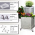 EMCOMS 1PC 10x10 inch 2 150 Lbs Transparent Clear Color Plant Caddy Acrylic Heavy Duty Square Plant Stand with Roller