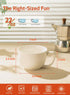 22oz Set 4, Sweese Porcelain Large Coffee Mugs of Large Soup Mug with Handles Perfect for Coffee, Tea, Hot Chocolate