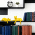 Set 2 Mrlikale Bookshelf Decor Cat Statue, Modern Geometric Cat Figurines for Living Room Office Shelves Coffee Table