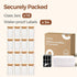8 oz 16Pack, Set, ComSaf Spice Jars with Labels Small Spice Containers Starter Glass Seasoning Jars with Lids, Square