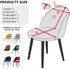 Leorate Dining Chair Cover Velvet Upholstered Side Dining Chair Cover Slipcover Curved Back Mid Century Modern Accent