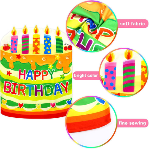Fancy Land 2 PCS Birthday Chair Cover for Classroom, Happy Birthday Seat Cover for Kids Party Decorations