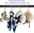 44 Pack Curtain Rings with Clips, 1 Inch Interior Diameter, Gold Curtain Clip Rings Hooks for Drapery Bows, Fits up to