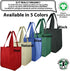 Simple Ecology Organic Cotton Deluxe Reusable Grocery Shopping Bag; Bottle Sleeves, Rigid Bottom Support (UPDATED