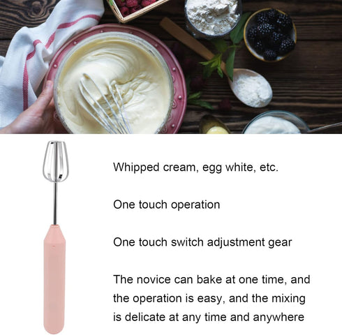 Electric Handheld Egg Beater Head Electric Milk Frother Coffee Blender Milkshake Blender Foamer Hot Chocolate Tools Whisk Balloon Mixer for Home Kitchen Restaurants () by Yctze
