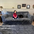 Evelots Clear Couch Cover - Thick Heavy Duty Vinyl 3 Seat Sofa Cover for Protection Against Pets