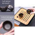CAISANG Sets 12 PACK Set Travel Tea Ceramic Teapot, Chinese Tea Pot Cup with Tray Infuser,Purple Clay