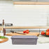 Cabilock 2pcs Flatware Tray with Lid, Kitchen Cutlery Tray and Utensil Drawer Organizer, Silverware Storage Container