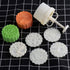 180g 5pcs Cookie Stamps - Thickness Adjustable Moon Cake Mold Set, DIY Decoration Hand Press Cutter