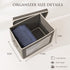 Storage Bins with Lids - Fabric Storage Boxes with Lids, Collapsible Storage Bins with Window, Decorative Closet Organizers and Storage for Clothes, Towels, Books, 3 Packs, Grey by Homsorout