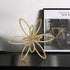PUHOZN Gold Metal Sculpture Decoration Geometric Sphere Decor Modern Abstract Cube Figurine Ball Statue Centerpiece