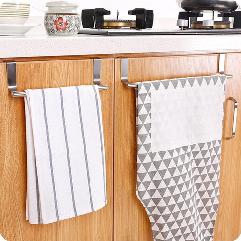 Stainless Steel Towel Rack, Bathroom Towel Holder Stand, Wall Mounted Organizer Shelf for Kitchen Towels (1 pcs)