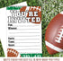 Football Party Invitations with Envelopes - 20 Count