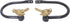 Meriville Set of 2 Decorative Bird Window Curtain Holdbacks for Draperies, Renaissance Gold