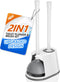 TRENTI Toilet Plunger and Brush Set, Bowl Brush and Heavy Duty Toilet Plunger