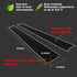 Kindga Silicone Stove Counter Gap Cover 21", Easy Clean Gap Filler for Kitchen Counter, Appliances, Set of 2 (Black)