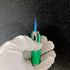 Butane Torch Lighter, Fengfang Metal All-in-One Tube, Detachable Refillable Handheld Lighter (1 Pack Green)