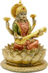 Hindu Goddess Saraswati Idol - 6.5" H Statue for Knowledge, Music, Arts, Indian Diwali Gifts for Home