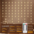Patioman 70 Star Curtain Lights, Warm White Window Lights Stars Hanging Light with Remote Fairy Led Twinkle String