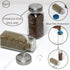 6pcs 4 oz Tianifa Spice Jars, Glass Seasoning Bottles, Spices Container, Empty Spice Jars, Square Spice Bottles