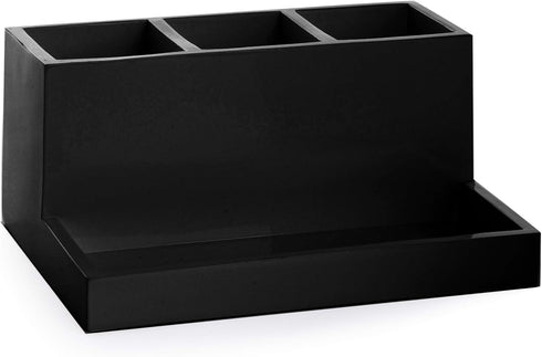 BINO Multi Purpose 3 Compartment Organizer with Tray - Makeup Brush Holder