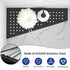12" 304 Corner Shower Shelf, Matte Black Trapezoid Grout in Shampoo Shelf, Stainless Steel Grid Design Recessed
