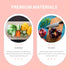 CALLARON Plastic Cutting Board, Round Kitchen Chopping Board with Hanging Hook, Non-Slip