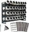 Ardier 4 Tier Spice Rack Organizer with 32 Square Spice Jars and 160