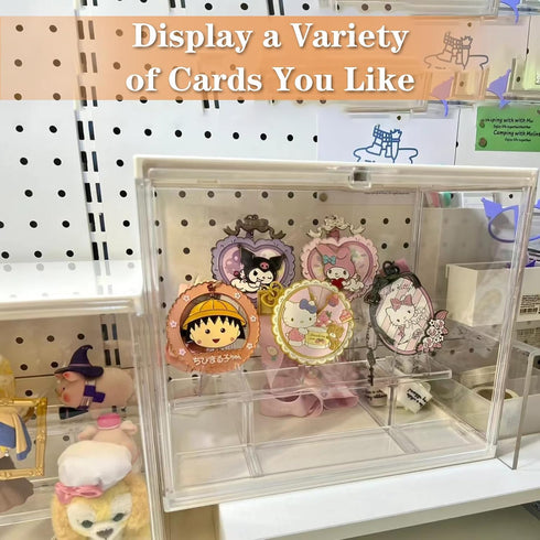 40 Pack Acrylic Display Stands, 2.16 Inches Transparent Card Easel for Medals, Baseball Cards, Coins, Star Cards