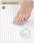 Color&Geometry Chenille Rubber Backed Bathroom Rugs - Non Slip, Absorbent, Quick Dry, Washable, 17"x29.5" Standard Bath
