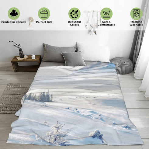 ICAAV 50x60in,Cozy Book and Flower Flannel Blanket Throw with Colorful Bookshelf and Floral Pattern on Cream,Soft