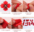 3000 PCS Dark Red Artificial Silk Rose Petals - Romantic Night, Wedding, Party Decorations