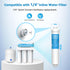 AQUA CREST Inline Carbon Water Filter for Reverse Osmosis System, NSF Certified, 2-Pack Replacement Cartridge