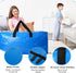 2 Pack Heavy Duty Extra Large Moving Bags Storage Tote - Strong Handles& Backpack Straps - Space Saving Storage Bags Alternative to Moving Boxes and Bins,Compatible with Ikea Frakta Cart, Blue by Acnusik