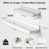 Set 2, 17 Inch Love-KANKEI Floating Shelves Wall Mounted of Rustic Wood Wall Shelves for Storage, Bedroom Living Room