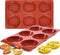 JOERSH Silicone Egg Molds - 2-PK Non-Stick 3" Round Muffin Top Baking Pans for Breakfast Sandwiches