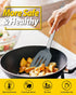 Pack of 4 Silicone Cooking Utensils Set, Non Stick Gray Spatulas, Heat Resistant Kitchen Turners for Frying