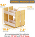 7.3" 2 Drawers(3" 2-Tier, SpaceAid Bamboo Pull Out Spice Rack Organizer for Cabinet, Heavy Duty Slide Out Seasoning