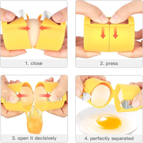 SBMKK 3 Pcs Egg shell opener, Eggshell opener, Egg Clip for Raw Eggs, Egg PeelerNot for Hard-boiled eggs, Home kitchen