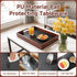 17 12 Inch Acacia Wood Serving Tray with Handles, x Large Wooden Tray for Food & Drinks, Coffee Table, Ottoman